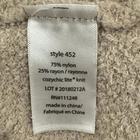 Barefoot Dreams Cozychic Lite Circle Cardigan in Stone - Picture 7 of 8